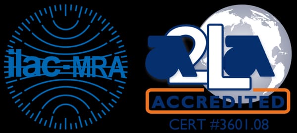 A2LA ISO/IEC 17025 accreditation logo for Michelli's Augusta, Georgia calibration lab