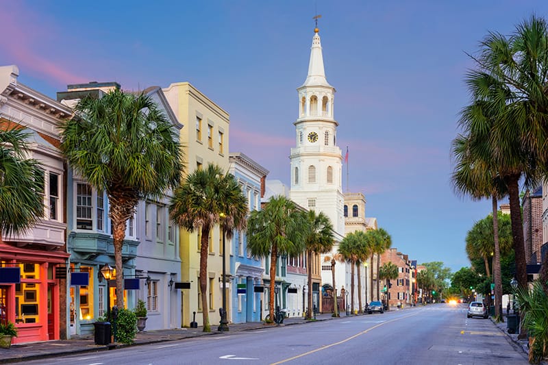 Charleston, South Carolina waterfront representing the Michelli Weighing & Measurement service region across the state