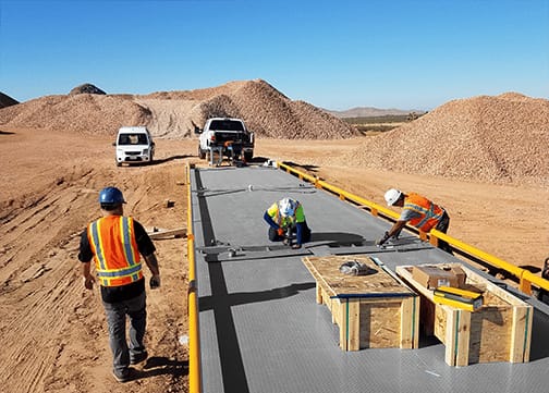 Michelli Weighing & Measurement field technician providing on-site calibration and service support at an industrial facility
