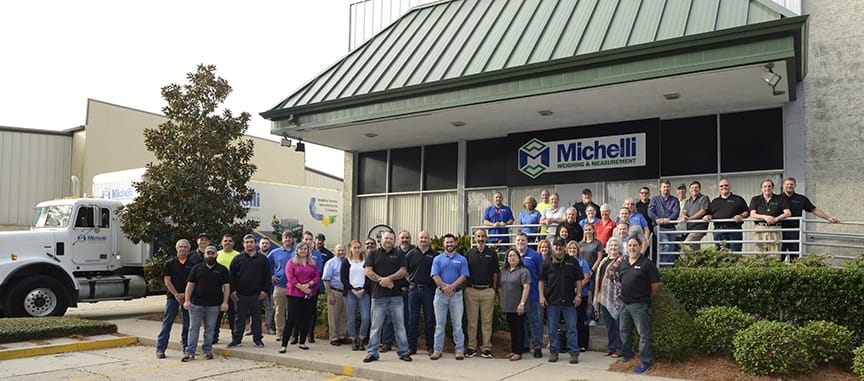 Some of the Michelli team members outside of the Harahan corporate location