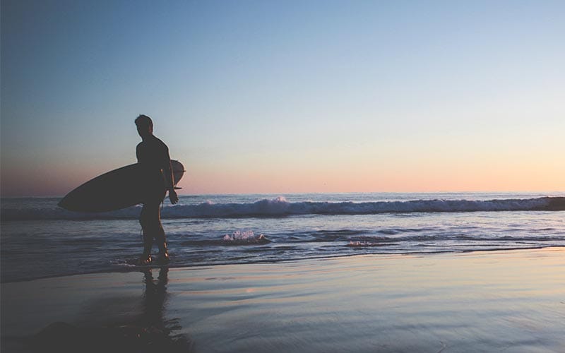 Surfing lessons in Tobago at Mount Irvine Bay