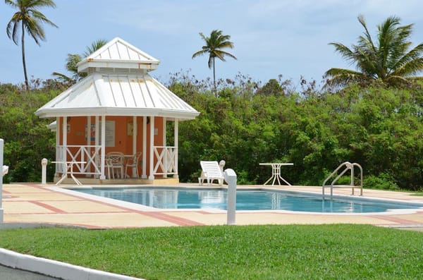 Shared pool at Tobago Plantations resort