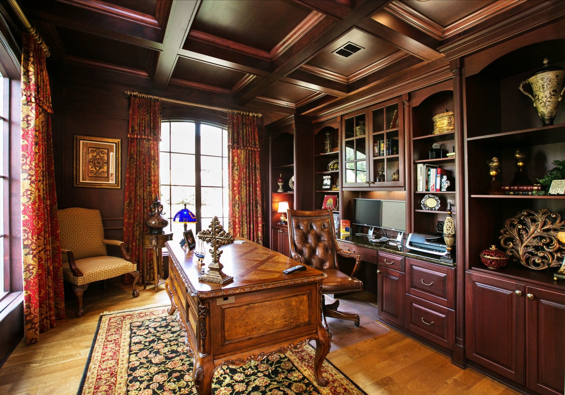 Office, mud room and laundry design by The Cottage