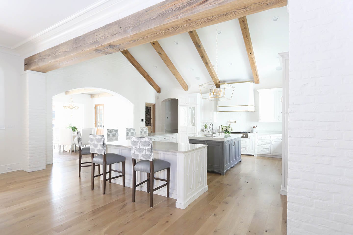 Gourmet kitchen at Pierrewood Residence with Wood-Mode cabinetry and Sub-Zero appliances