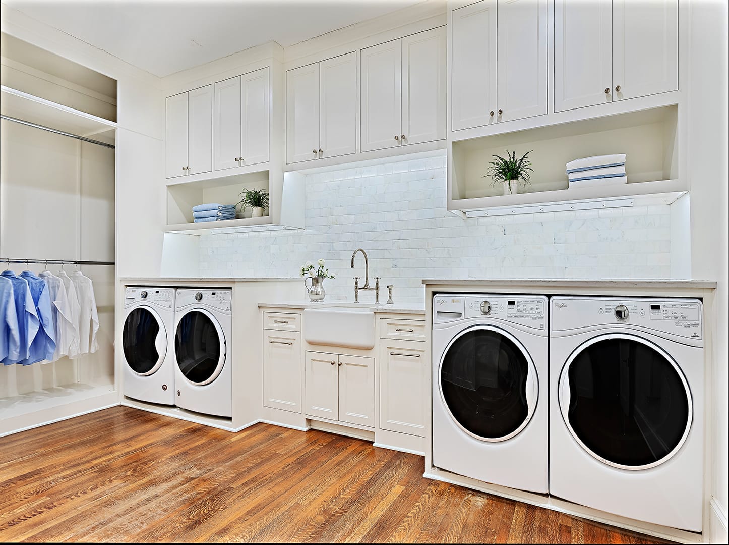 Custom cabinetry landscape view