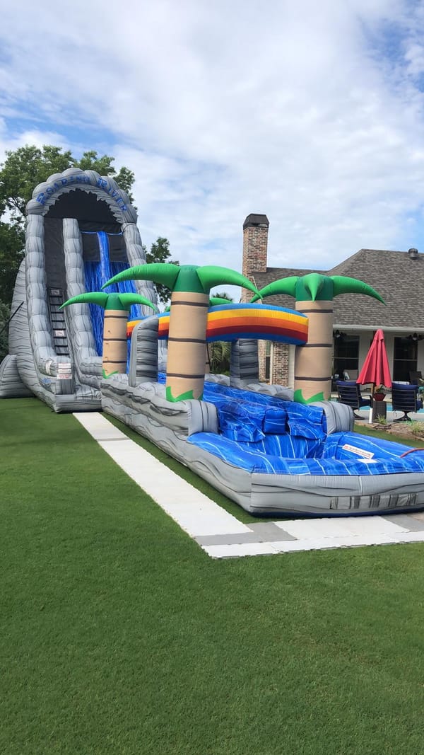 27' Roaring River Double Lane Waterslide