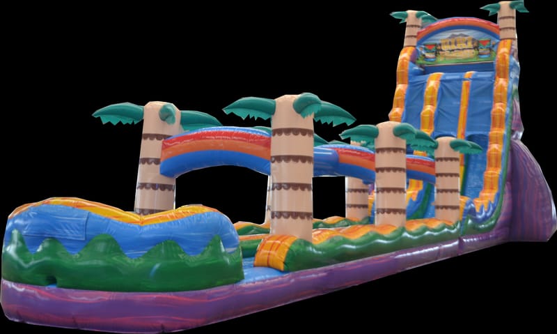 27' Tiki Plunge Double Lane Waterslide