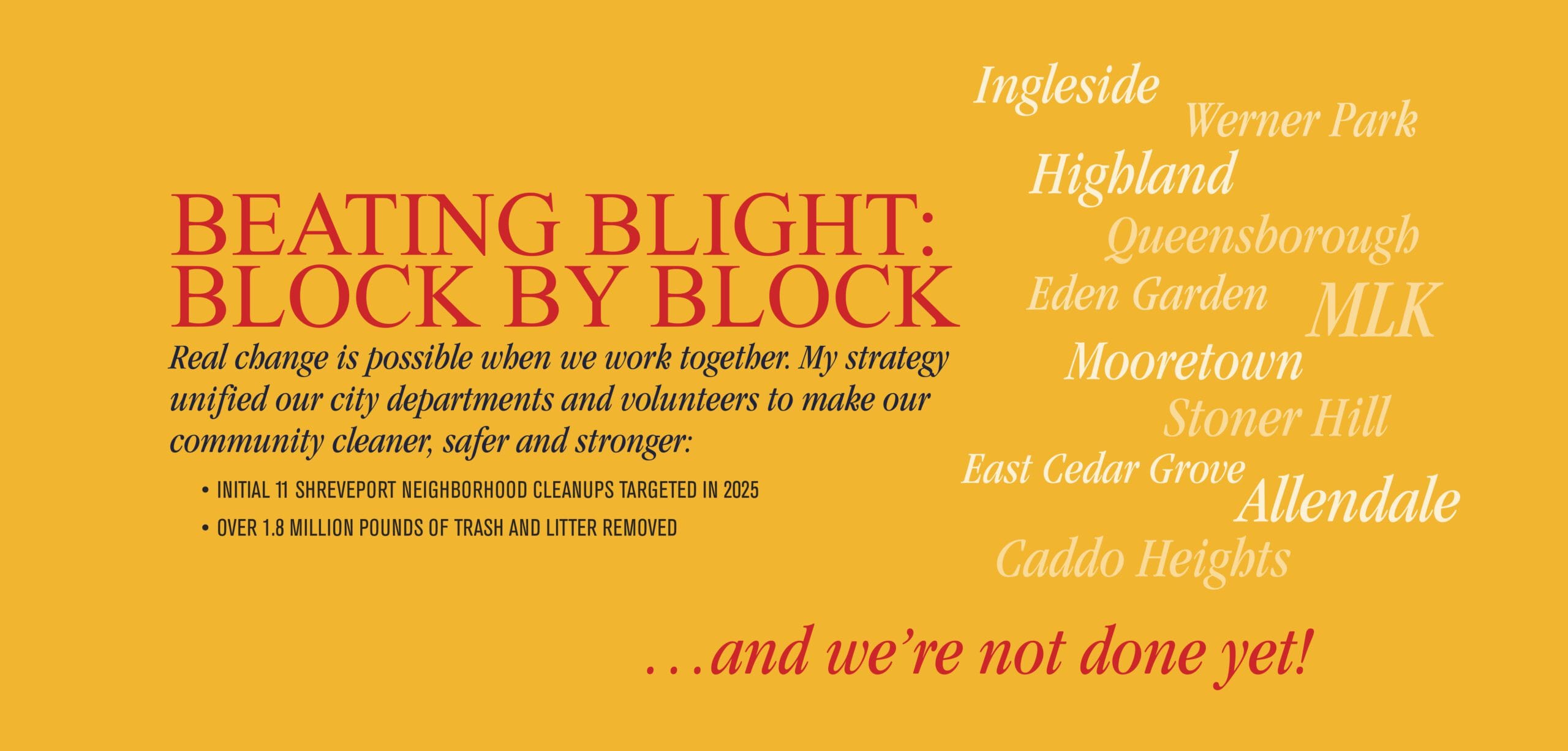 Block by Block campaign highlight