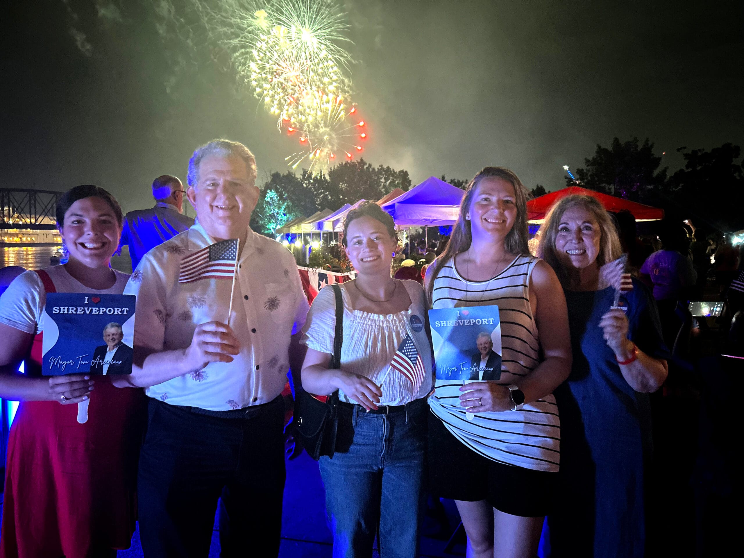 Mayor Arceneaux at a Fourth of July celebration