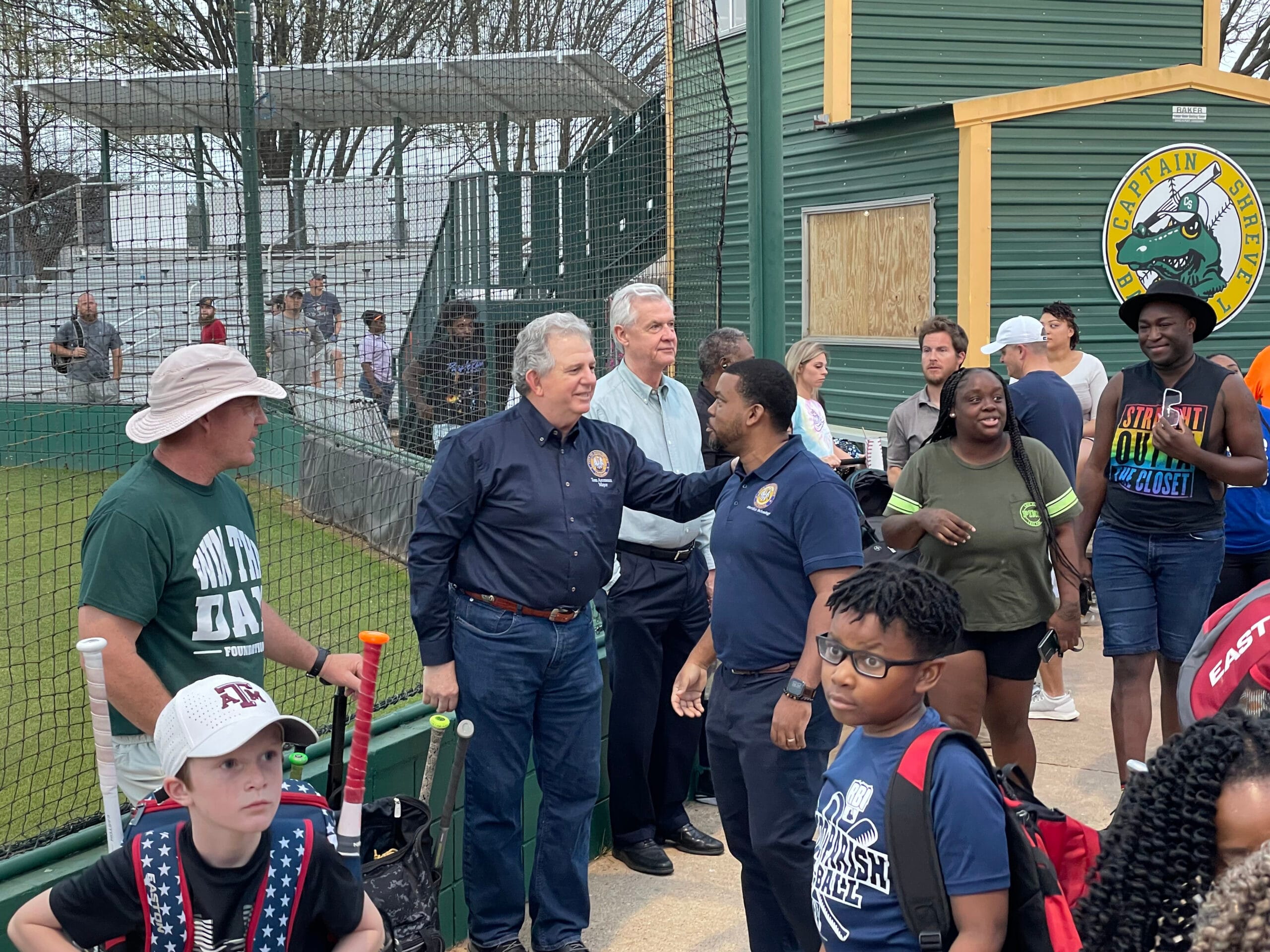 Mayor Arceneaux at Captain Shreve