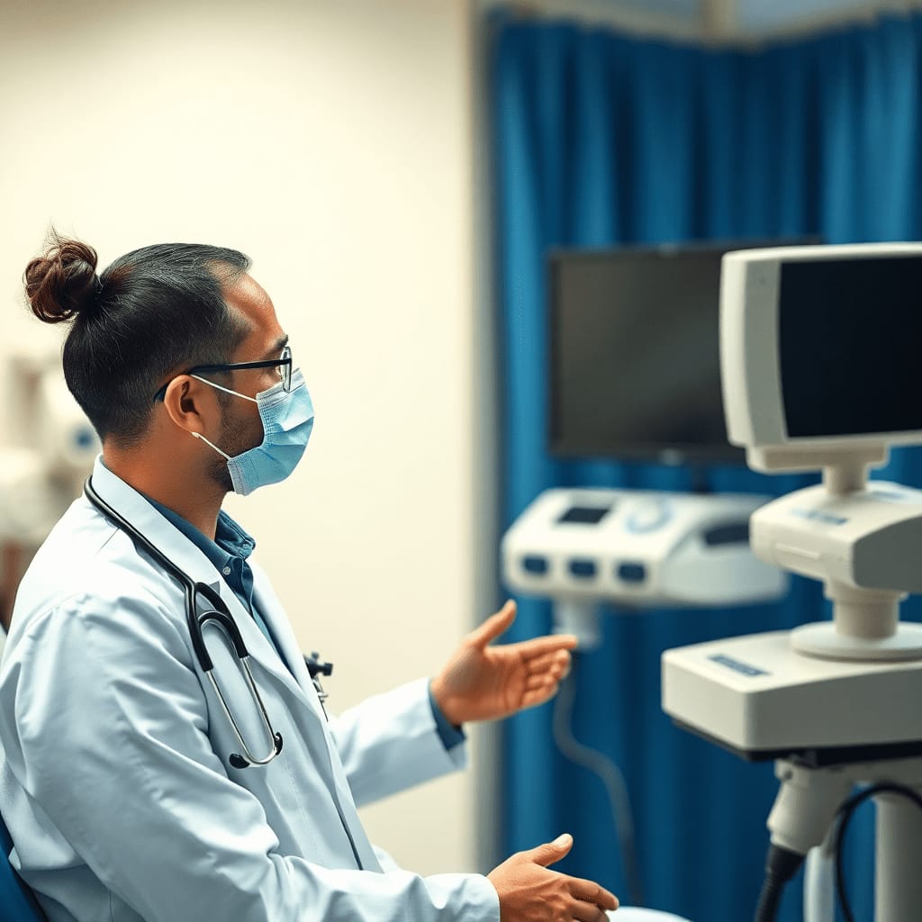 Doctor in a medical room