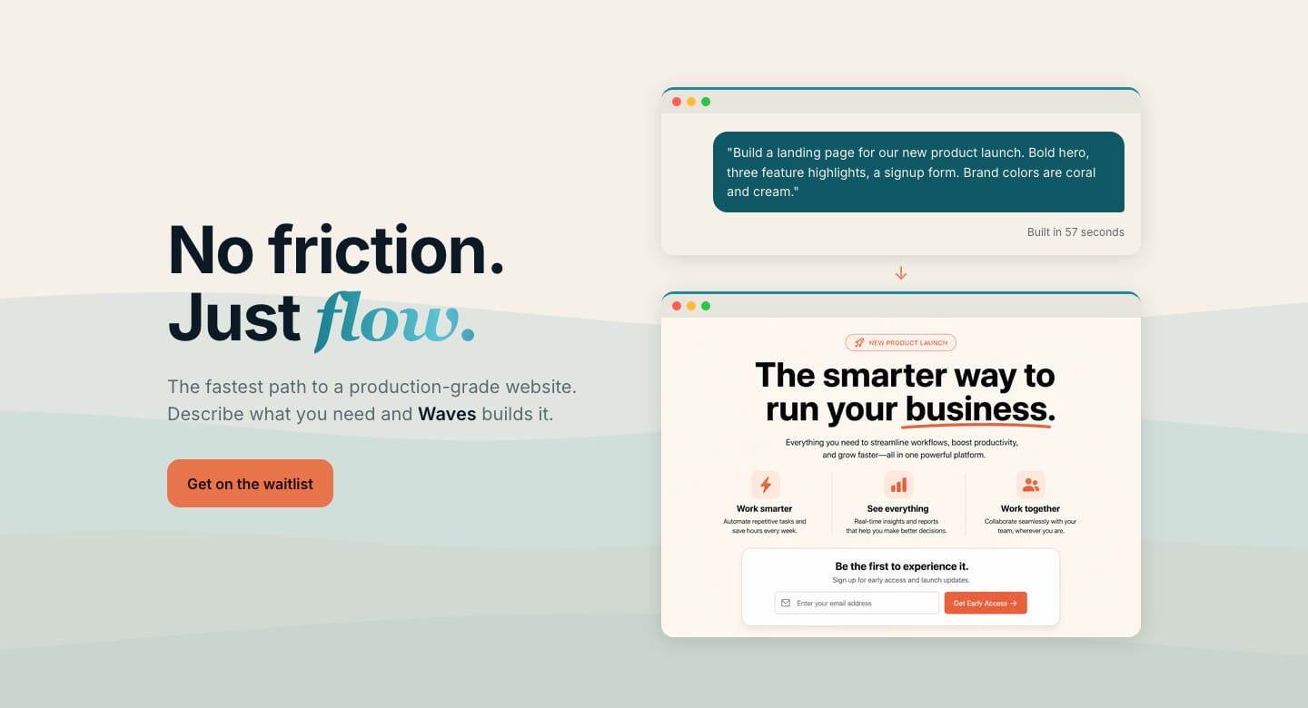 WavesCMS marketing website