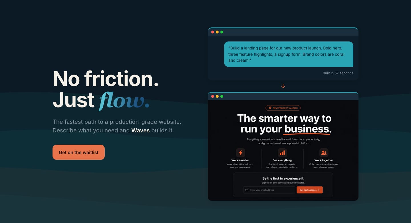 WavesCMS marketing website
